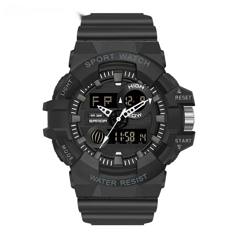 Sanda Trendy Sports Watch Waterproof Large Dial Luminous Unisex watch - Image 14