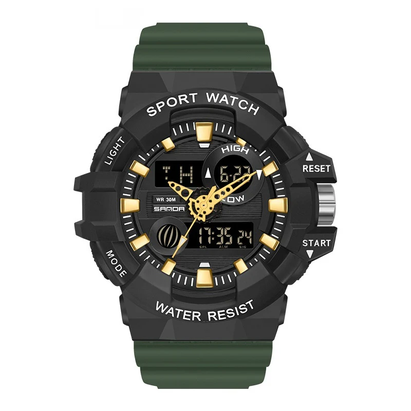Sanda Trendy Sports Watch Waterproof Large Dial Luminous Unisex watch - Image 15