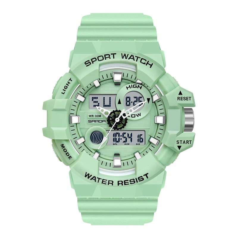 Sanda Trendy Sports Watch Waterproof Large Dial Luminous Unisex watch - Image 18
