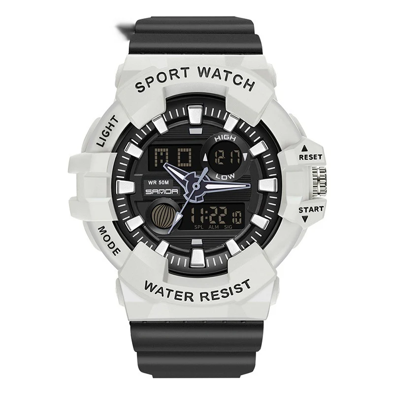 Sanda Trendy Sports Watch Waterproof Large Dial Luminous Unisex watch - Image 2