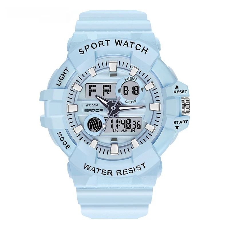 Sanda Trendy Sports Watch Waterproof Large Dial Luminous Unisex watch - Image 3