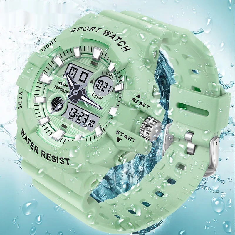 Sanda Trendy Sports Watch Waterproof Large Dial Luminous Unisex watch - Image 5