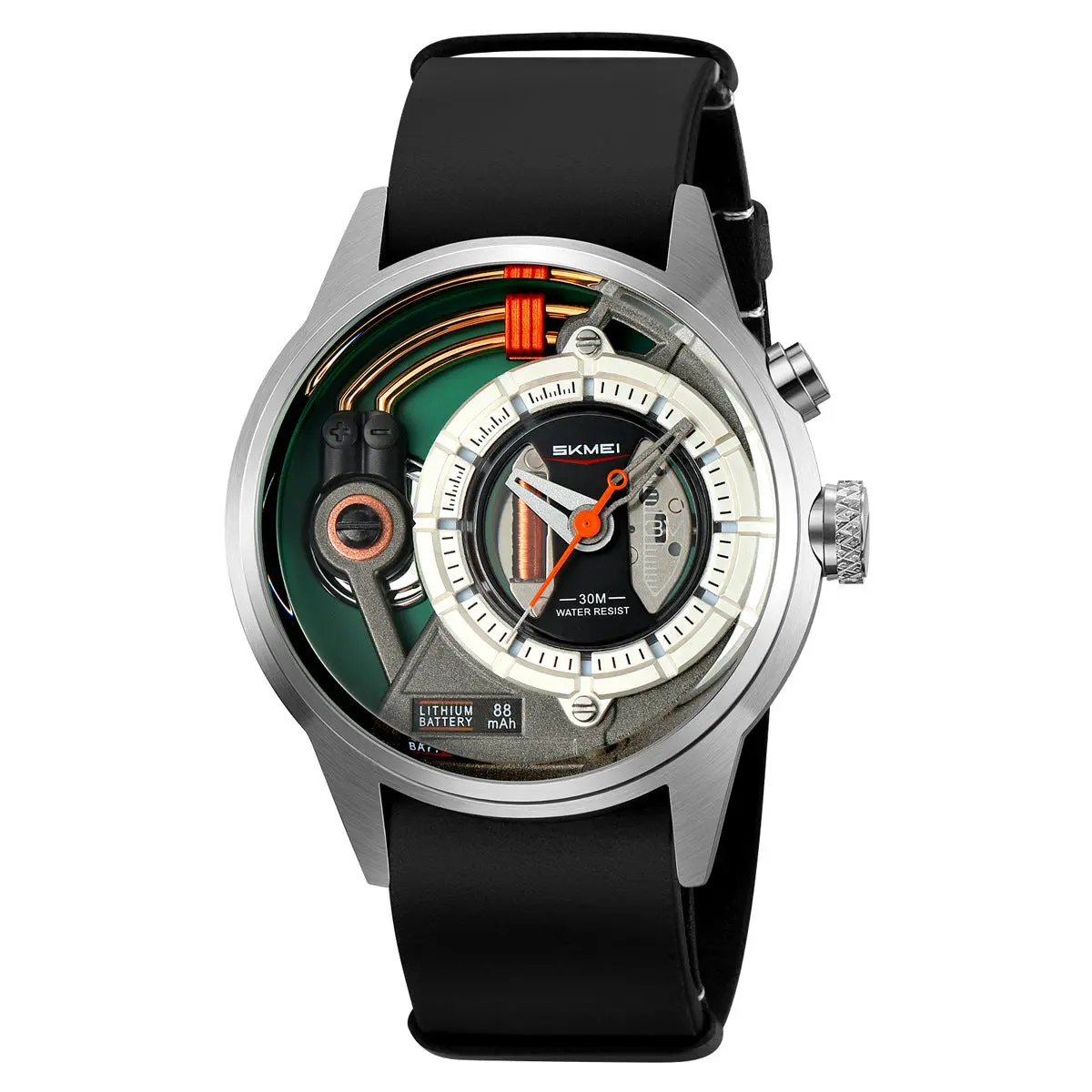 Skmei 2333 Creative Leather Belt Quartz watch for Men - Image 8