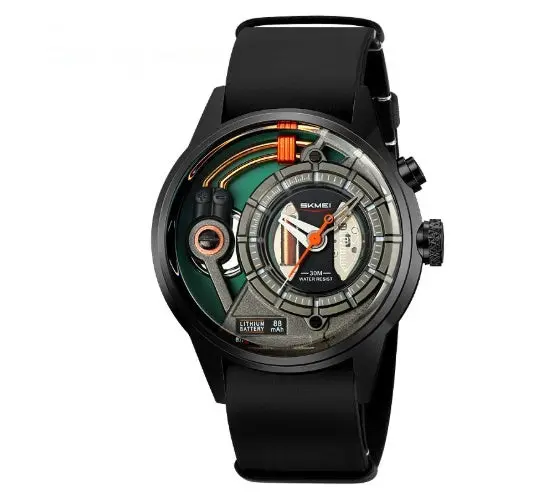 Skmei 2333 Creative Leather Belt Quartz watch for Men - Image 9