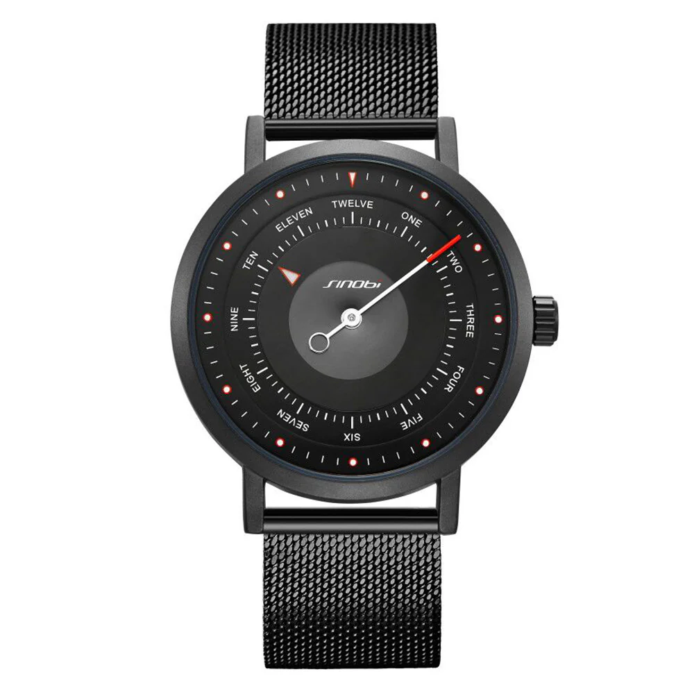 Sinobi S9809 creative Single Needle quartz watch For Men Women Teenagers - Image 2