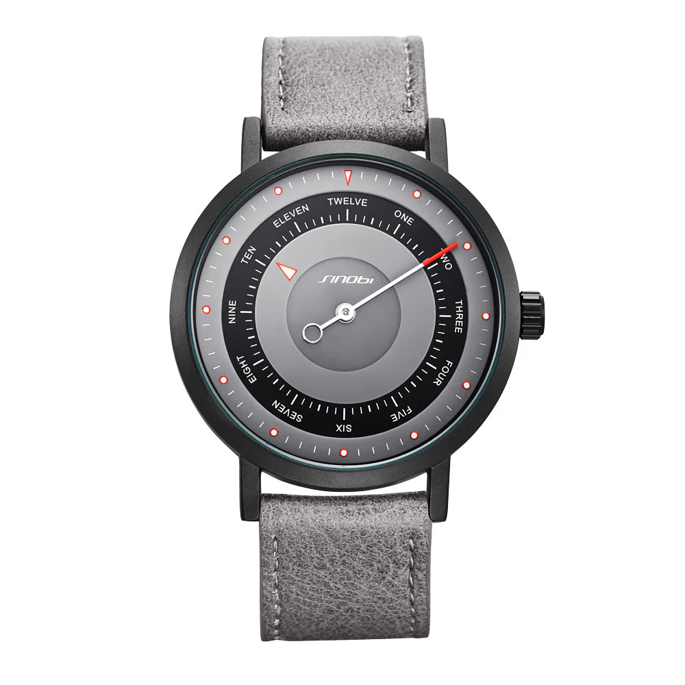 Sinobi S9809 creative Single Needle quartz watch For Men Women Teenagers - Image 4