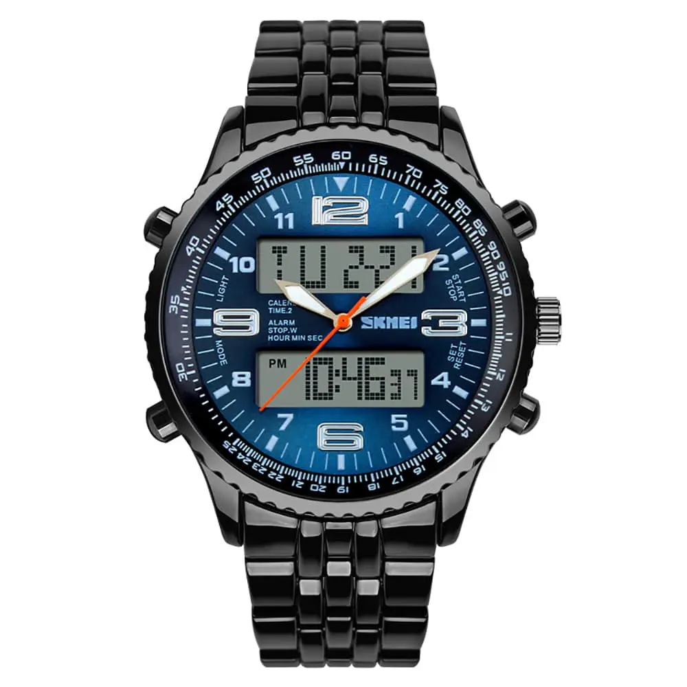 Skmei 1032 Original Analog Digital Steel watch for Men - Image 3