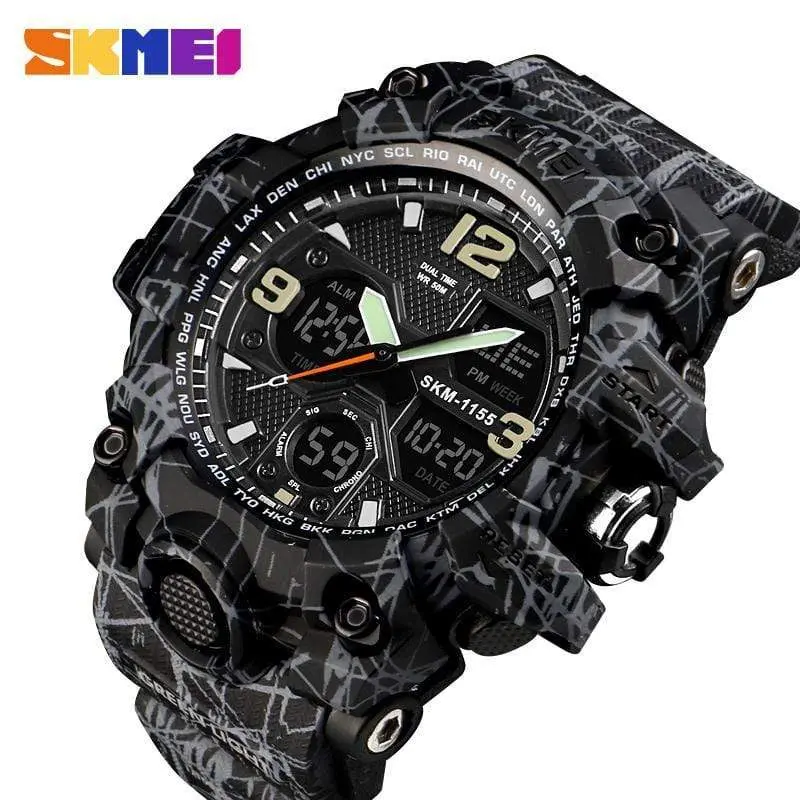 Skmei 1155B Original Analog Digital waterproof Sports watch for men - Image 10