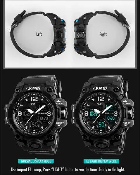 Skmei 1155B Original Analog Digital waterproof Sports watch for men - Image 11
