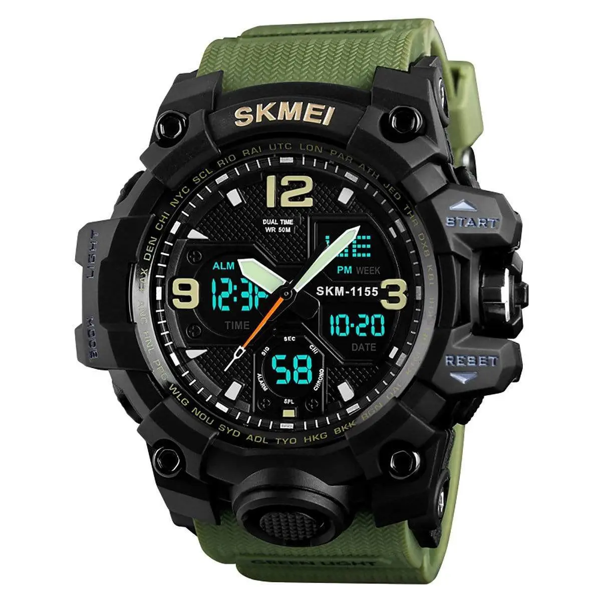 Skmei 1155B Original Analog Digital waterproof Sports watch for men - Image 3