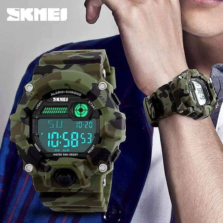 Skmei 1197 Original Digital camouflage waterproof sports watch for Men - Image 4