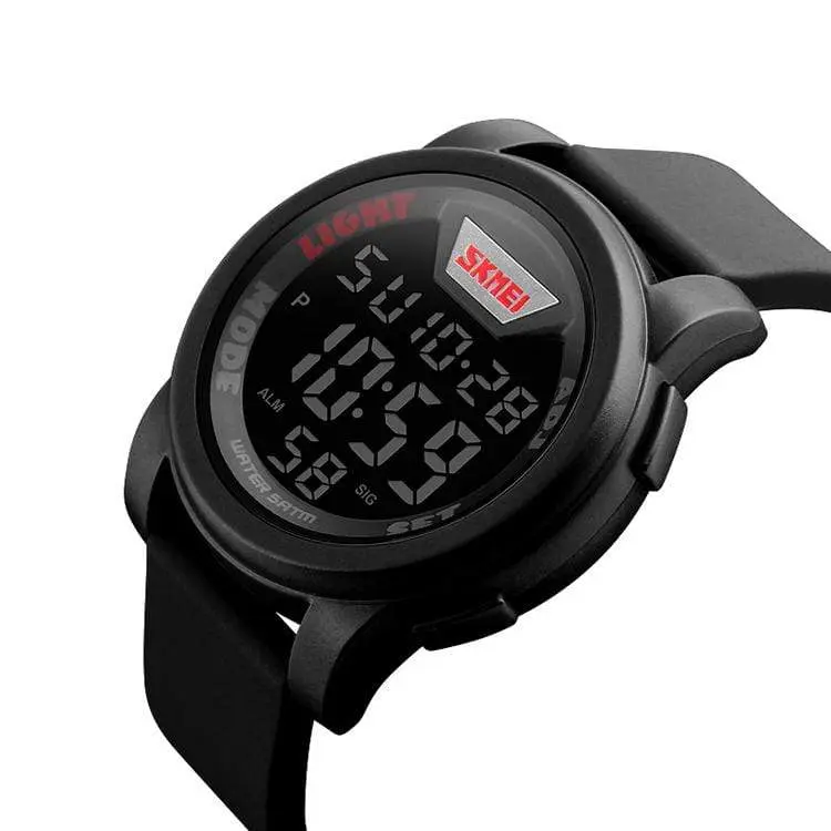Skmei 1218 Original Digital Alarm Stopwatch waterproof sports watch for Men - Image 3