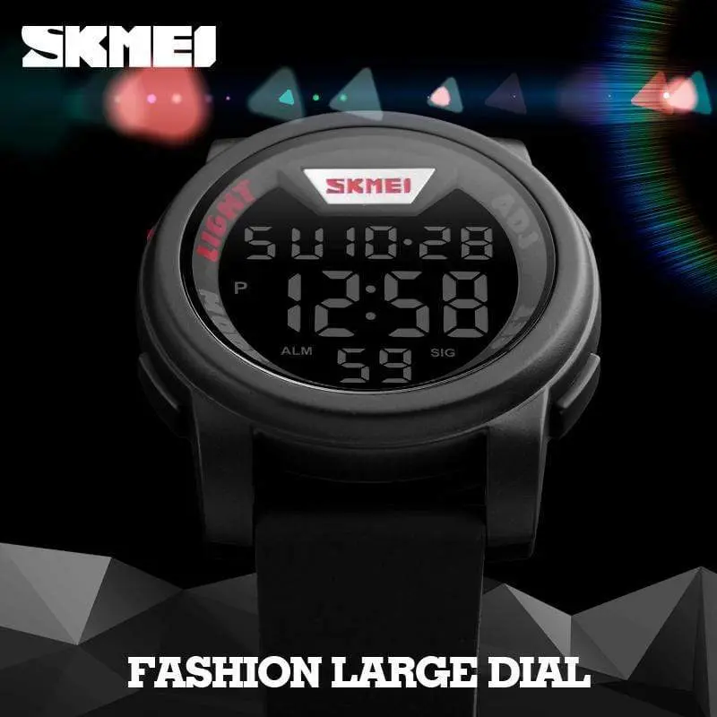 Skmei 1218 Original Digital Alarm Stopwatch waterproof sports watch for Men - Image 5