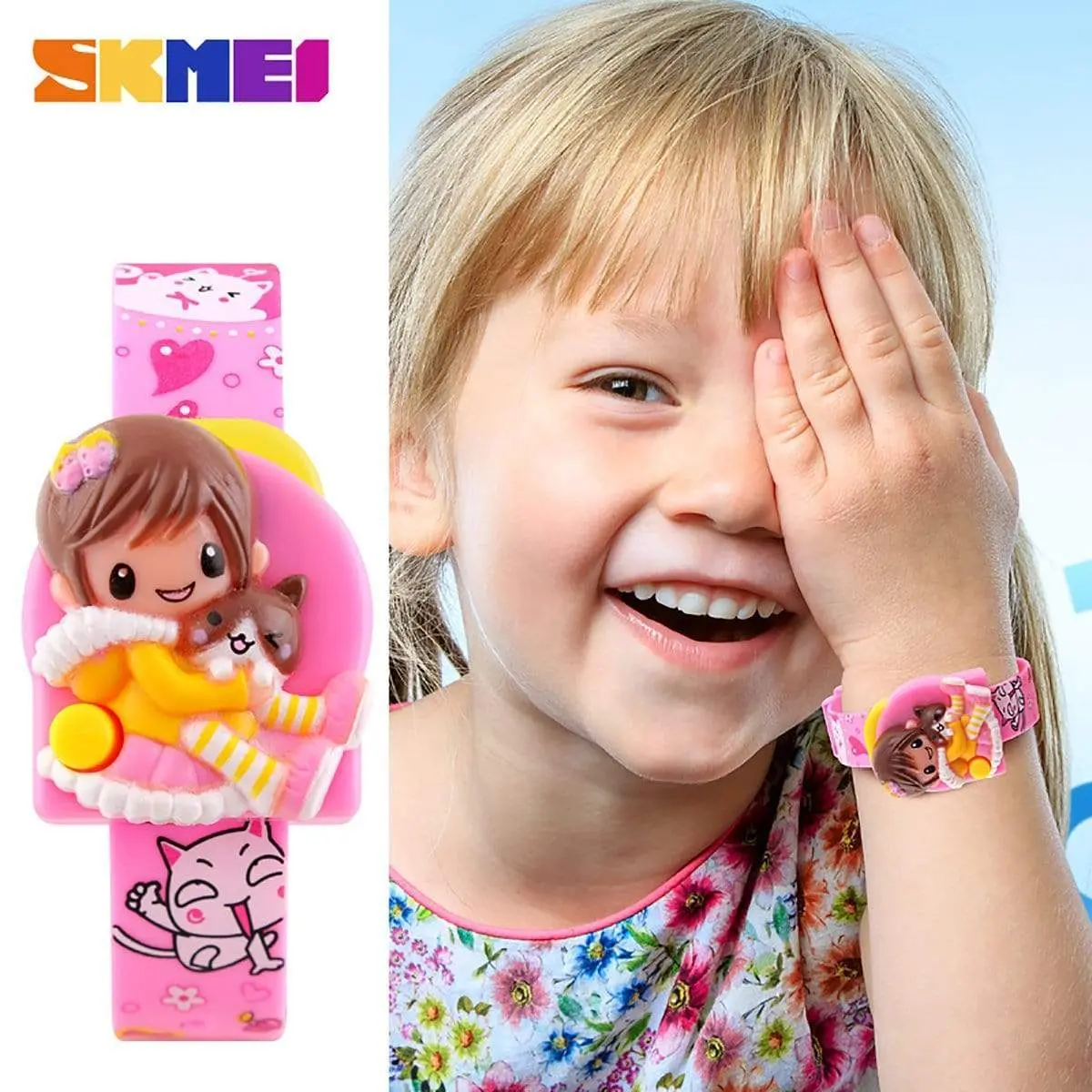 Skmei 1240 Original Digital Toy Fun Watch For Baby Girls Watch - Image 3