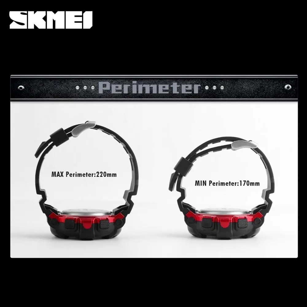 Skmei 1243 Original Digital waterproof Sports wrist watch Chronograph for Boys For Men - Image 12