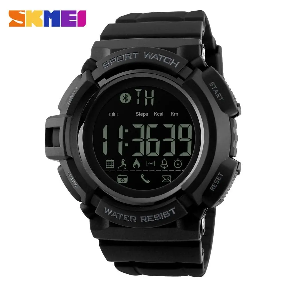 Skmei 1245 Smart watch Bluetooth watch Round digital watch for men - Image 3