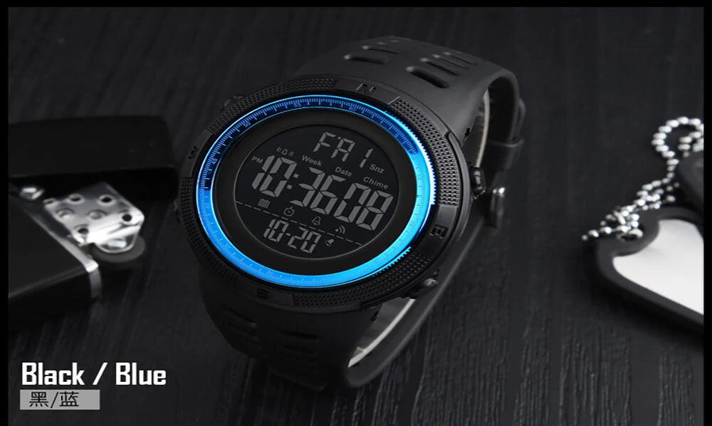 Skmei 1251 Original Digital Sports Watch Blue - Image 3