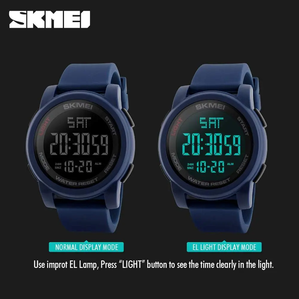 Skmei 1257 Original Digital Round waterproof watch for Men - Image 10