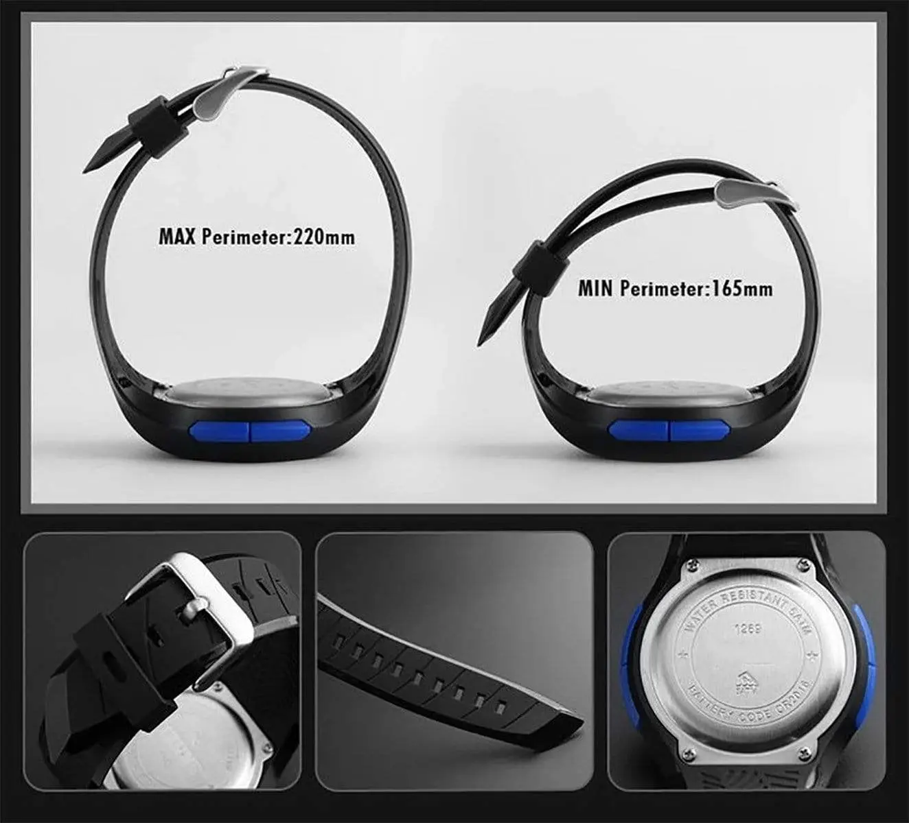 Skmei 1269 Original Digital waterproof designer watch for Girls Women - Image 9