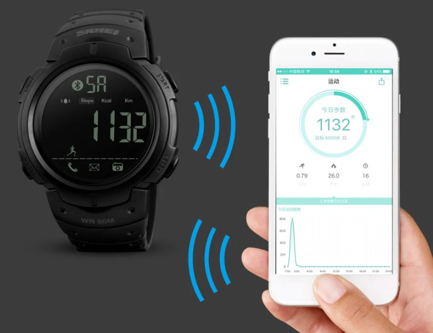 Skmei 1301 Digital Smart watch for men with Calories Pedometer and Alarm - Image 5