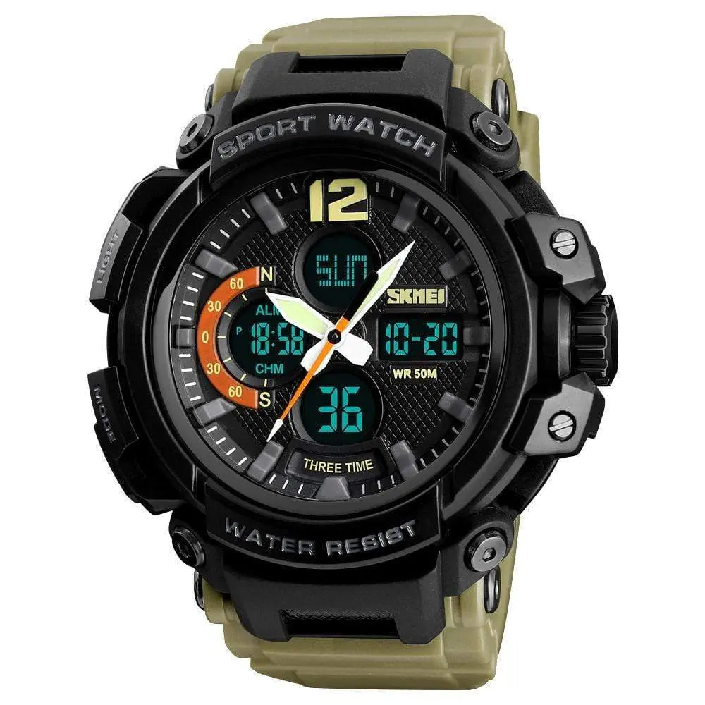 Skmei 1343 Original Analog Digital Waterproof sport watch for men - Image 3
