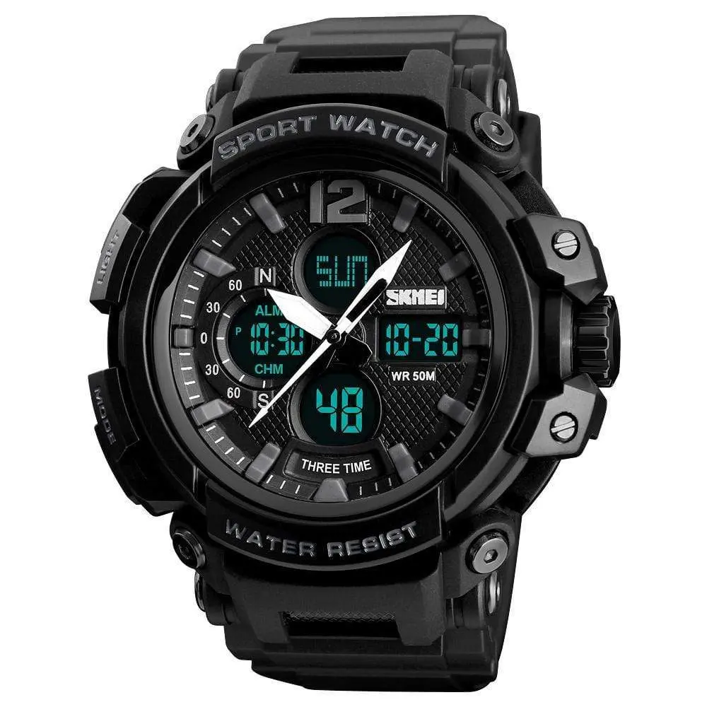 Skmei 1343 Original Analog Digital Waterproof sport watch for men - Image 4