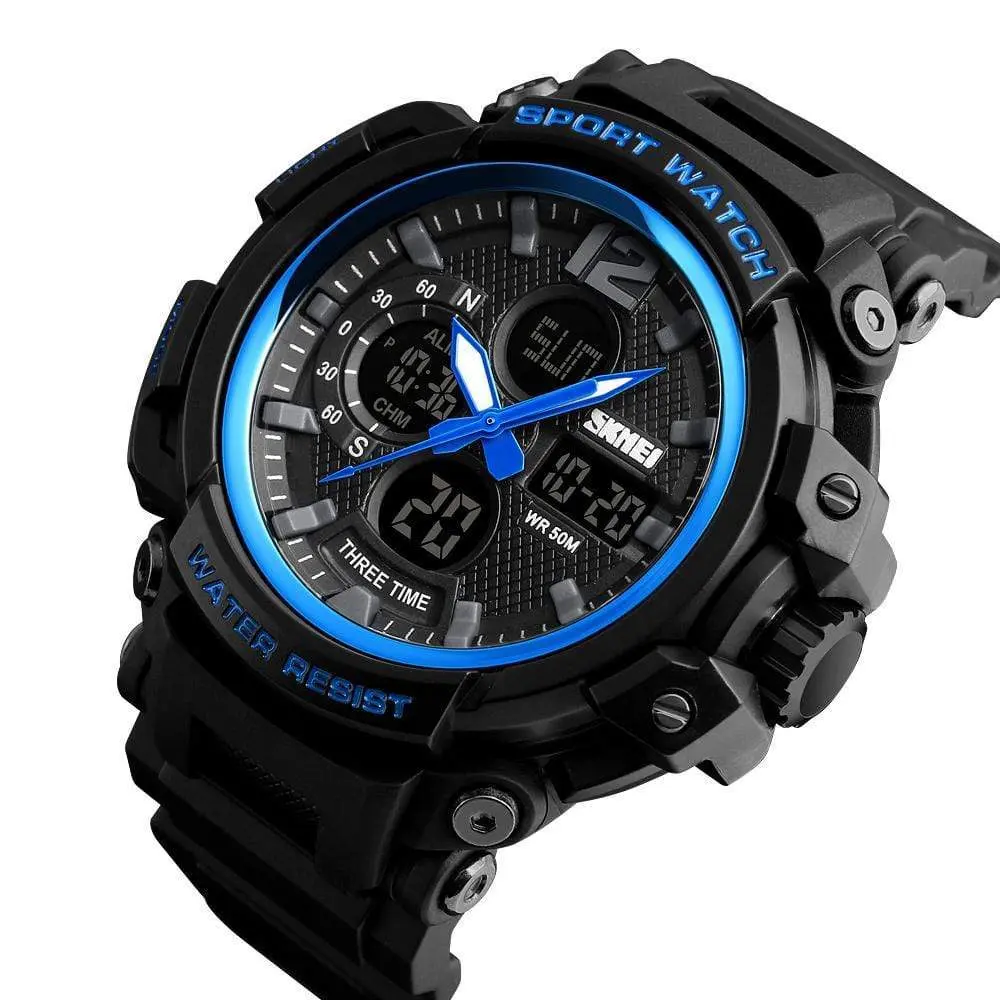 Skmei 1343 Original Analog Digital Waterproof sport watch for men - Image 5