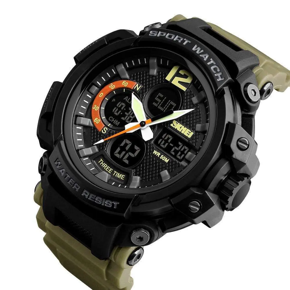 Skmei 1343 Original Analog Digital Waterproof sport watch for men - Image 7