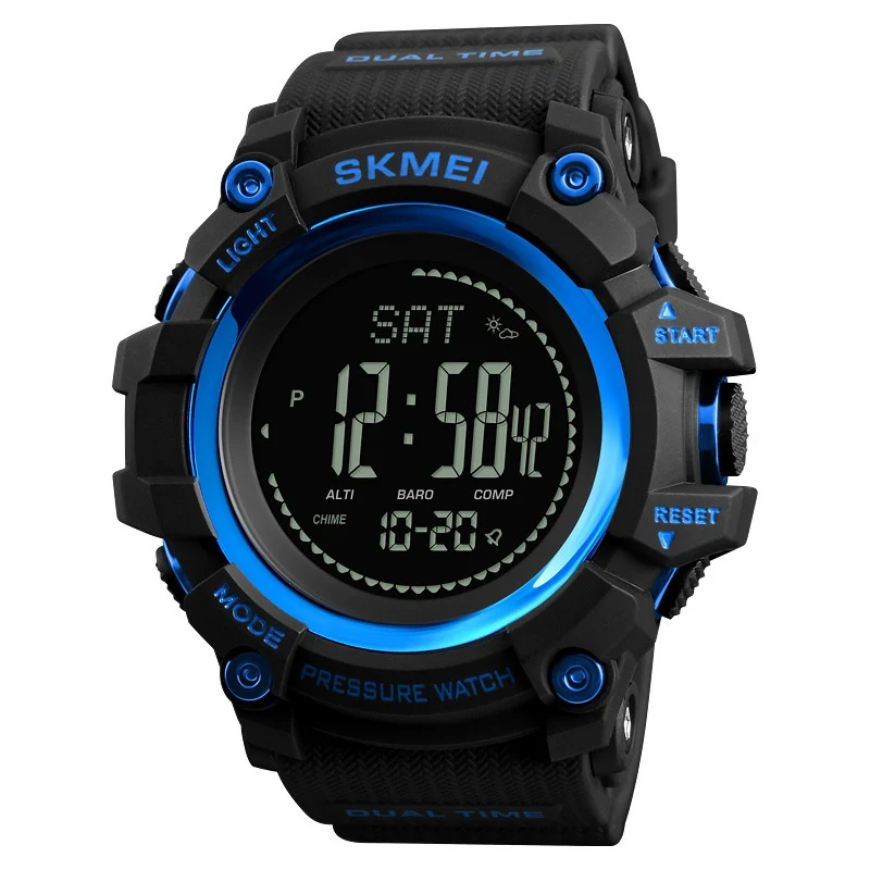 SKMEI 1356 Compass Pedometer Outdoor Climbing Watch For Men Original - Image 3