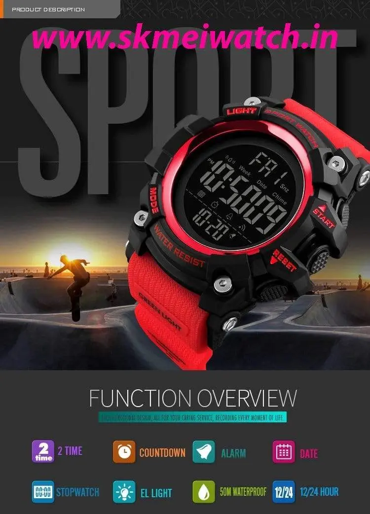 Skmei 1384 Original Digital Waterproof Sports watch For Men - Image 17