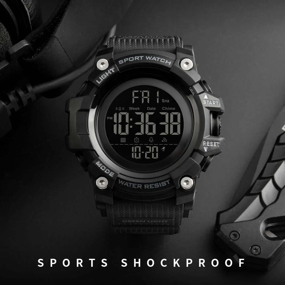 Skmei 1384 Original Digital Waterproof Sports Watch For Men Black - Image 4