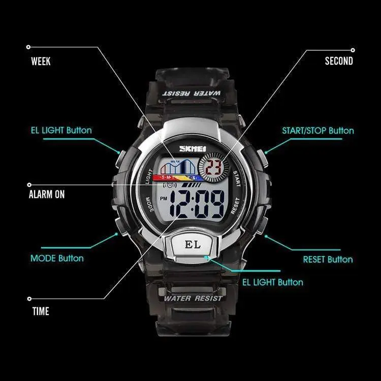 Skmei 1450 Original Digital Multicolor Light Watch Boys & Girls - Image 7