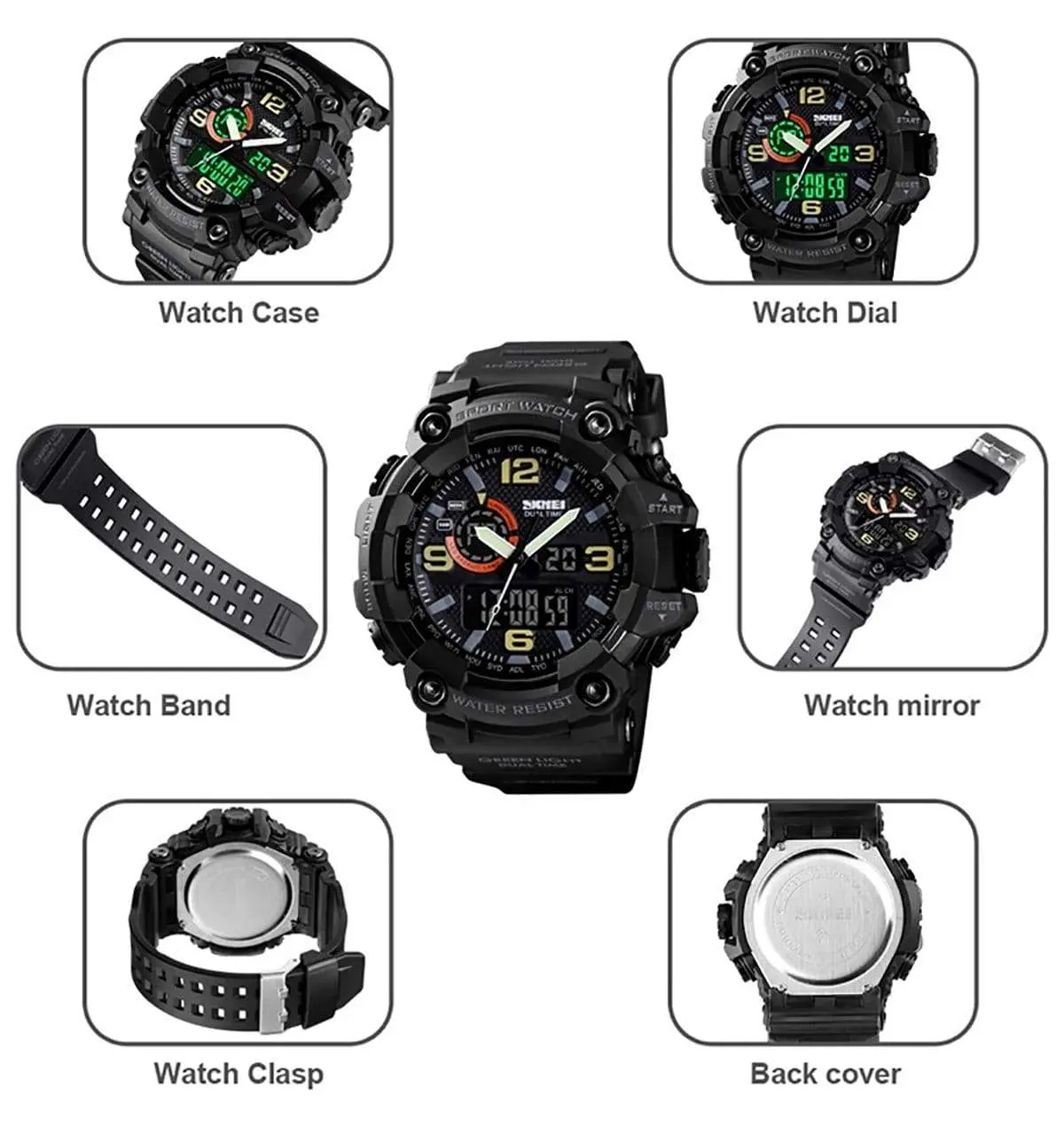 Skmei 1520 Original Analog Digital Multifunction watch for Men - Image 15