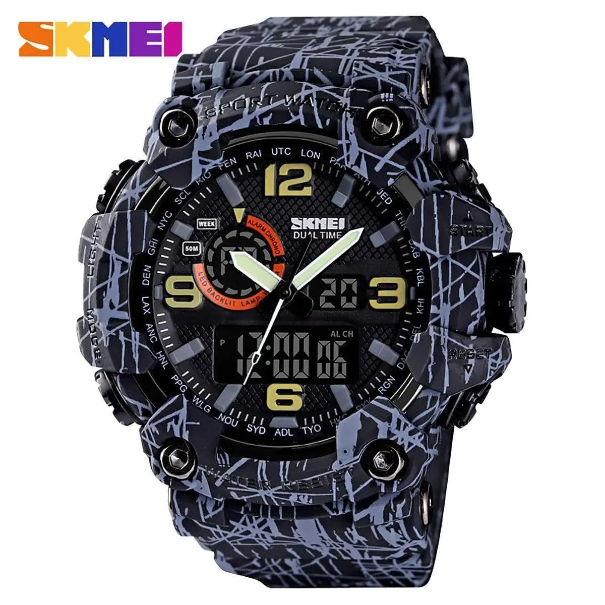 Skmei 1520 Original Analog Digital Multifunction watch for Men - Image 9