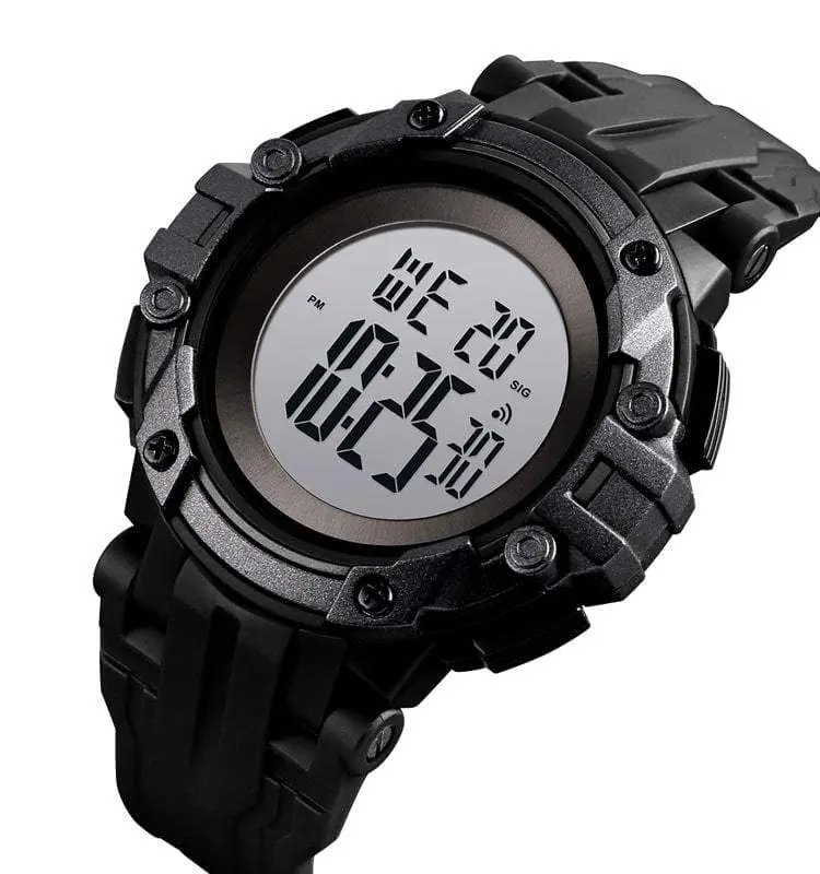Skmei 1545 Original Digital Waterproof watch Sport watch For Men Black White - Image 2
