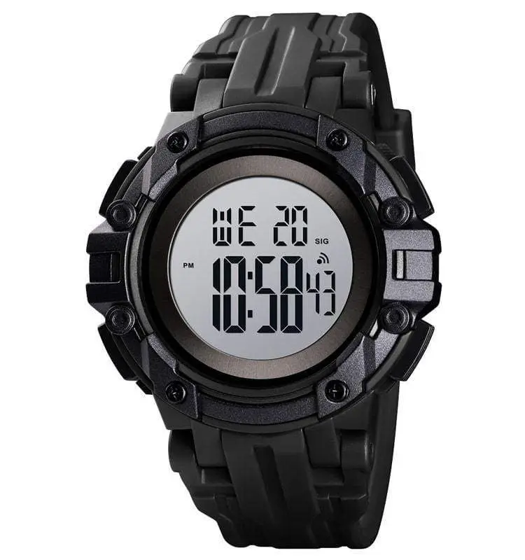 Skmei 1545 Original Digital Waterproof watch Sport watch For Men Black White - Image 3