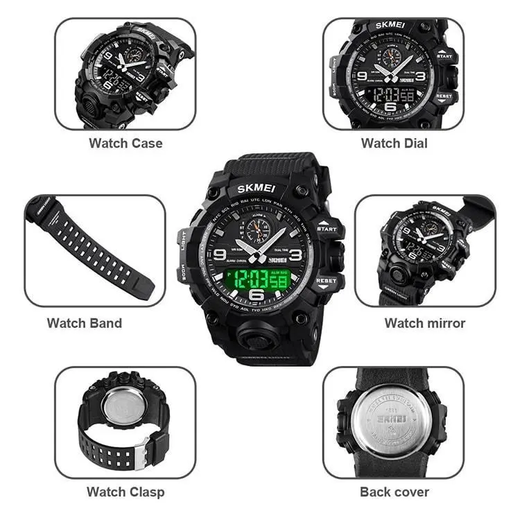 Skmei 1586 Original Analog Digital Watch For Men - Image 13