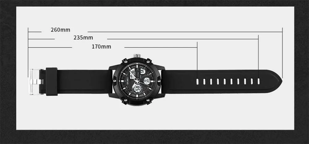 Skmei 1757 Original Multi Function Analog Digital Watch For MEN - Image 5