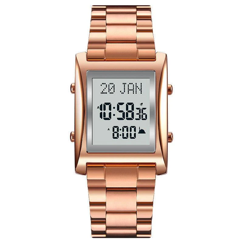 SKMEI 1815 Muslim Islamic Azan Prayer Watch Qibla Direction Multifunctional Digital Watches - Image 3