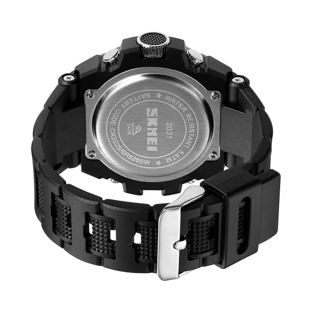 Skmei 2031 Original Analog Digital Big Dial Sports Watch For Men - Image 3