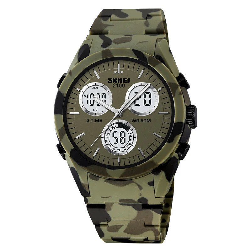 Skmei 2109 Analog Digital multi functional watch for Men - Image 2