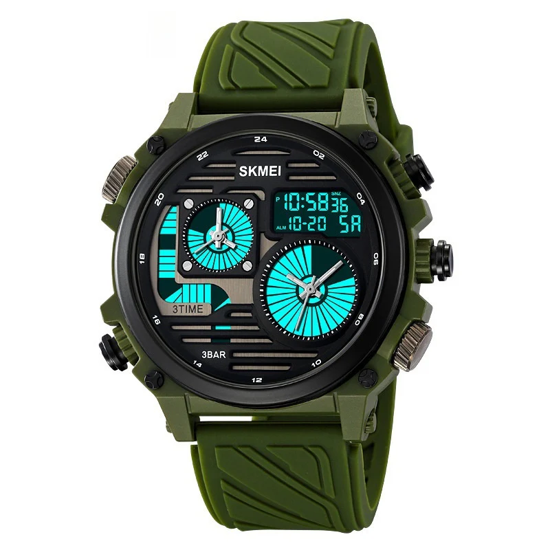 Skmei 2202 Outdoor Exploration Multi-Function Waterproof Silicone Paracord Watch for Men - Image 3