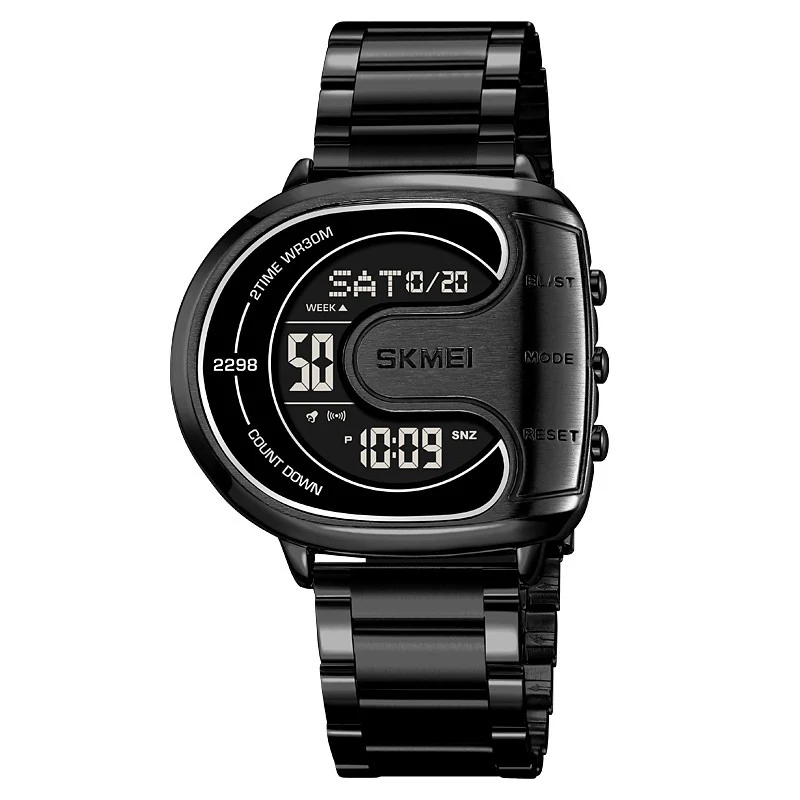 Skmei 2298 U-shaped Dial Creative Electronic Digital Watch For Men - Image 2