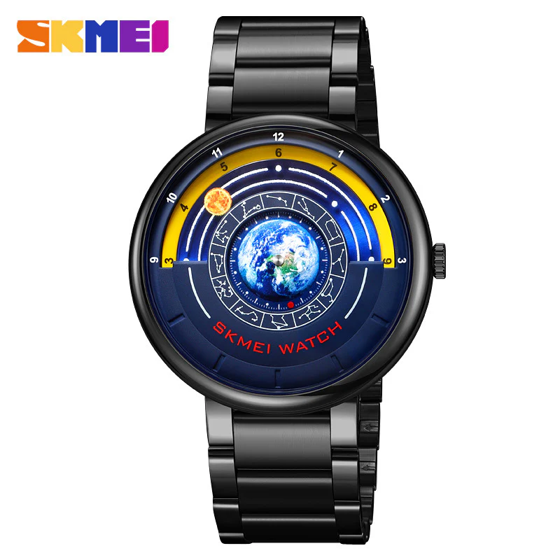 Skmei 2361 Quartz Watch Trendy Cool Blue Starry Dial watch for men - Image 6