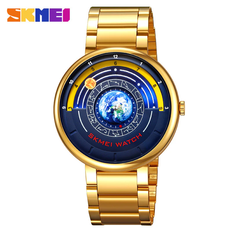 Skmei 2361 Quartz Watch Trendy Cool Blue Starry Dial watch for men - Image 7