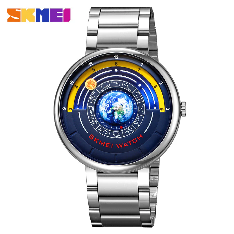 Skmei 2361 Quartz Watch Trendy Cool Blue Starry Dial watch for men - Image 8
