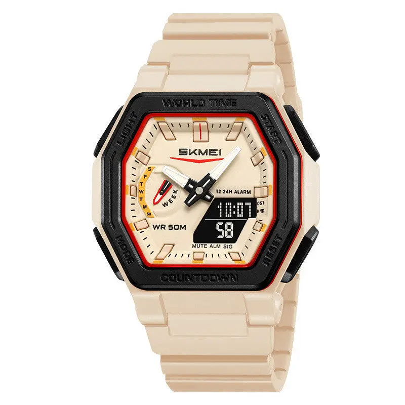 Skmei 2438 Waterproof Multi-function Analog Digital Watch For Students - Image 2