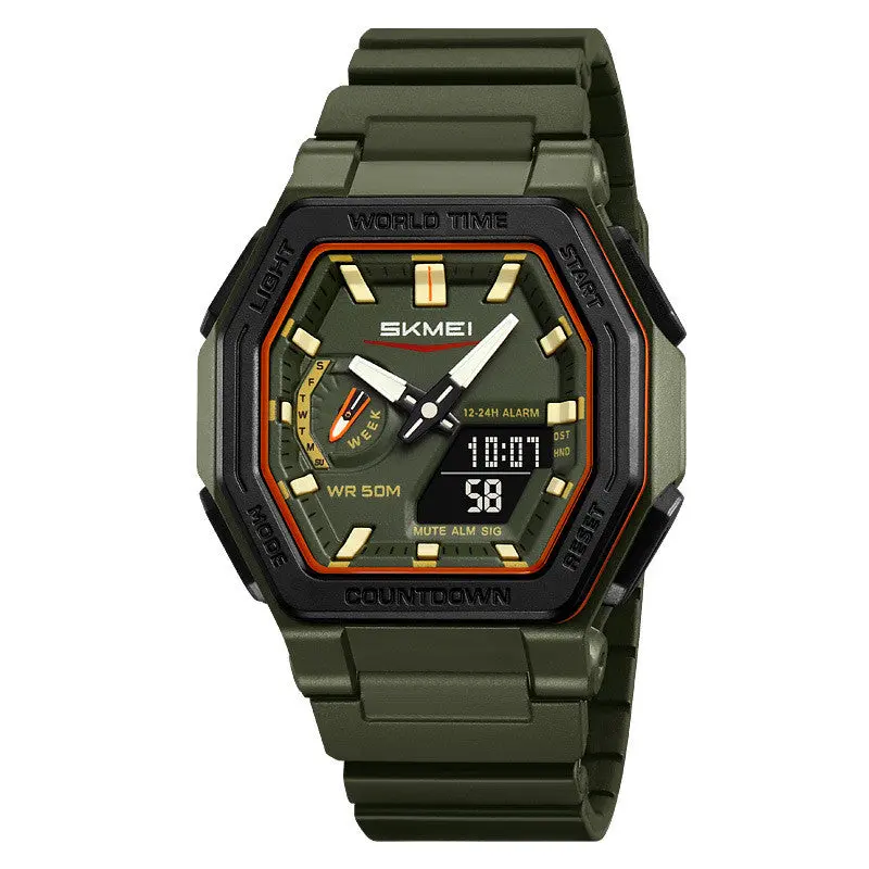 Skmei 2438 Waterproof Multi-function Analog Digital Watch For Students - Image 4