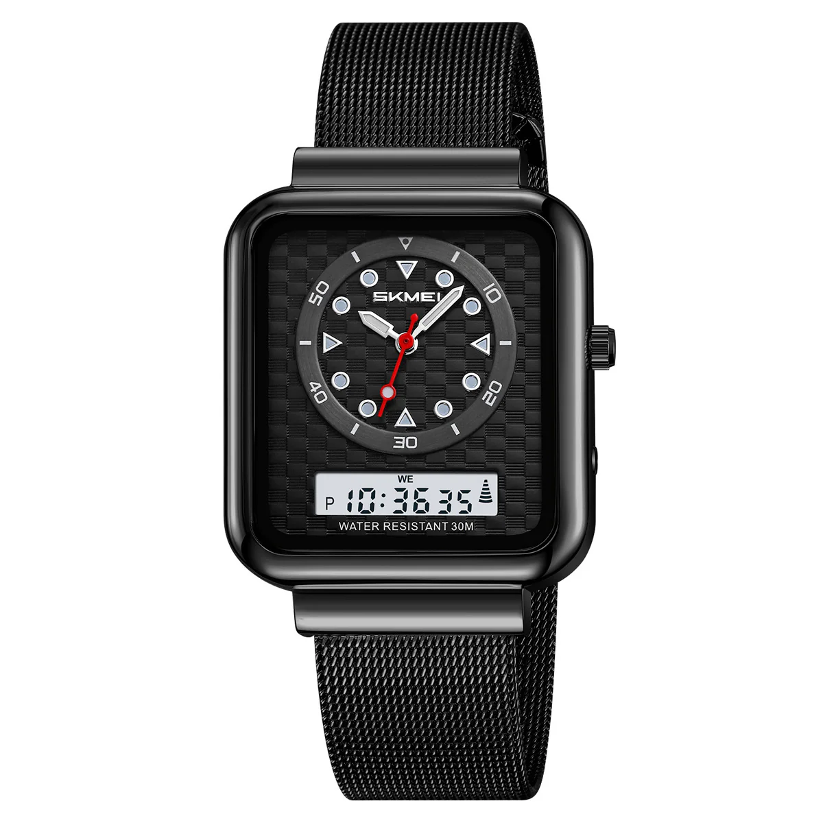 Skmei 2466 Steel Body multifunctional Square watch for Men - Image 4