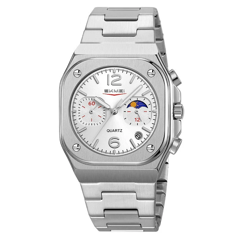 Skmei 9368 Moonphase calendar Quartz watch for Men - Image 8
